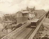 historic image of cable car